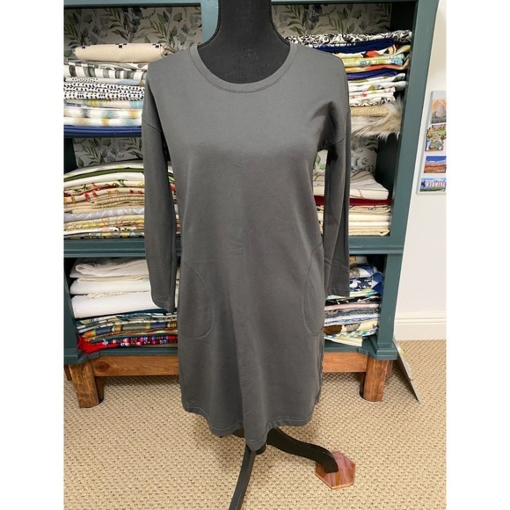 J Jill French Terry Shift Knit Dress Stripe‎ Women's Size S Dress